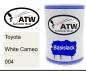 Preview: Toyota, White Cameo, 004: 500ml Lackdose, von ATW Autoteile West.